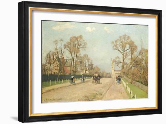 The Road to Sydenham, 1871-Camille Pissarro-Framed Giclee Print