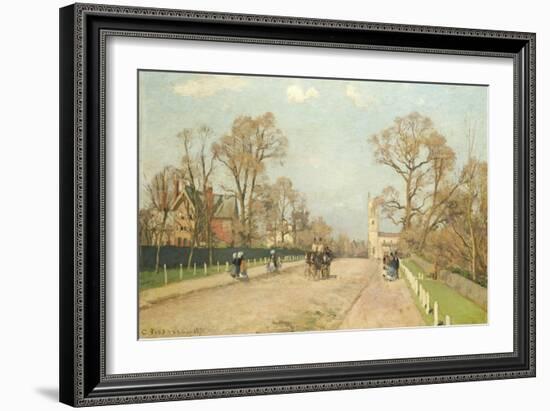 The Road to Sydenham-Camille Pissarro-Framed Giclee Print