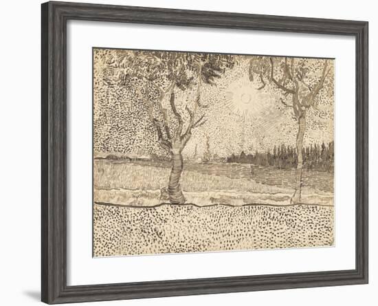 The Road to Tarascon, 1888-Vincent van Gogh-Framed Giclee Print