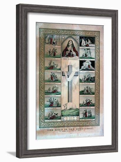 The Road to the Holy Cross-Currier & Ives-Framed Giclee Print