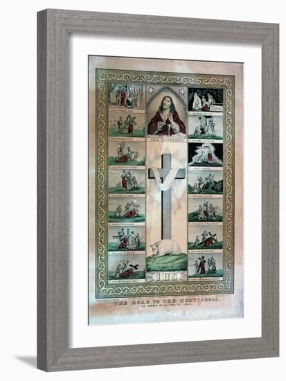 The Road to the Holy Cross-Currier & Ives-Framed Giclee Print