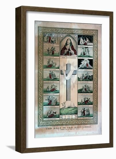 The Road to the Holy Cross-Currier & Ives-Framed Giclee Print