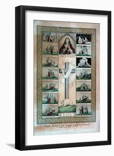 The Road to the Holy Cross-Currier & Ives-Framed Giclee Print