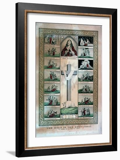 The Road to the Holy Cross-Currier & Ives-Framed Giclee Print