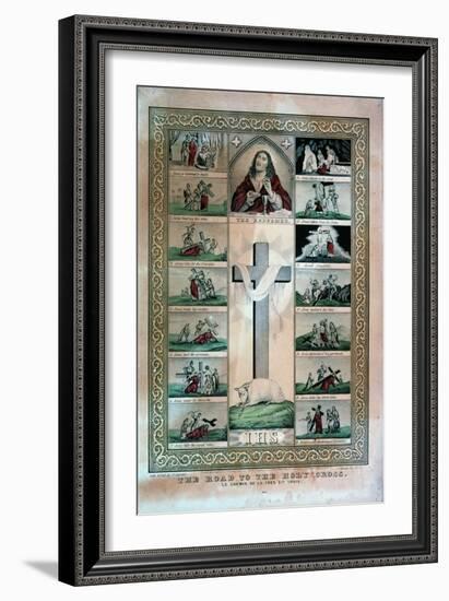 The Road to the Holy Cross-Currier & Ives-Framed Giclee Print