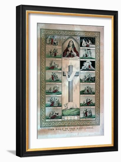 The Road to the Holy Cross-Currier & Ives-Framed Giclee Print