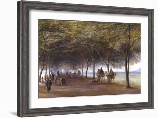 The Road to the Pyramids at Giza, C1873-Edward Lear-Framed Giclee Print