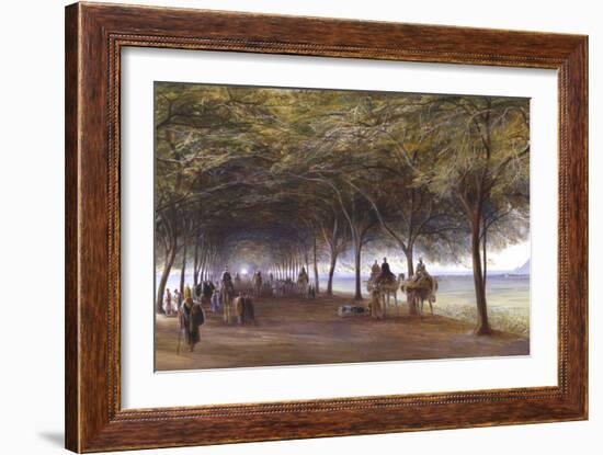 The Road to the Pyramids at Giza, C1873-Edward Lear-Framed Giclee Print