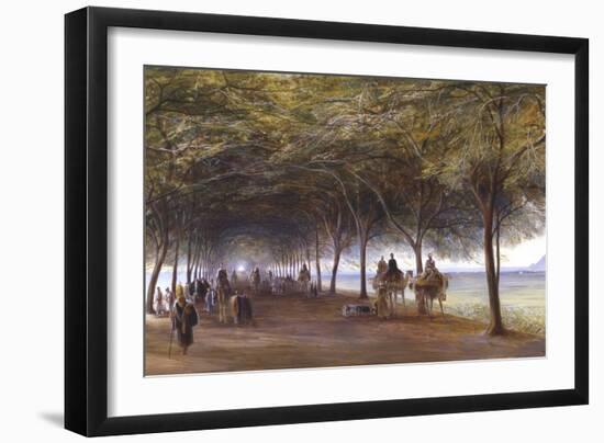 The Road to the Pyramids at Giza, C1873-Edward Lear-Framed Giclee Print