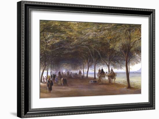 The Road to the Pyramids at Giza, C1873-Edward Lear-Framed Giclee Print