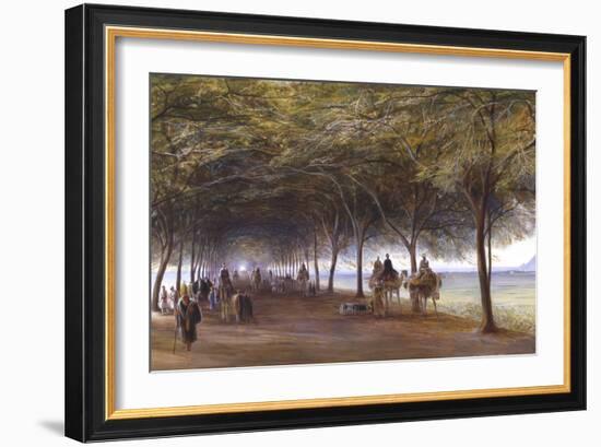 The Road to the Pyramids at Giza, C1873-Edward Lear-Framed Giclee Print