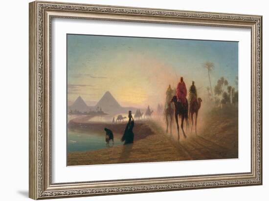 The Road to the Pyramids-Charles Theodore Frere-Framed Giclee Print