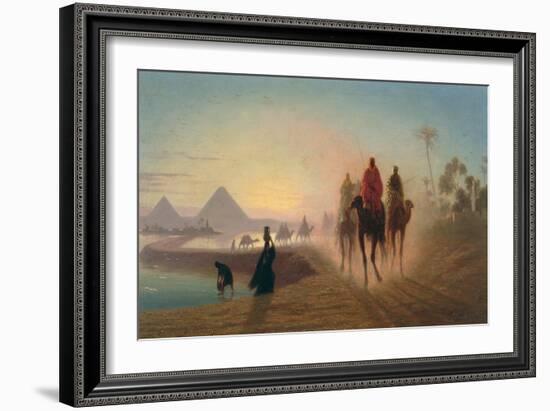 The Road to the Pyramids-Charles Theodore Frere-Framed Giclee Print