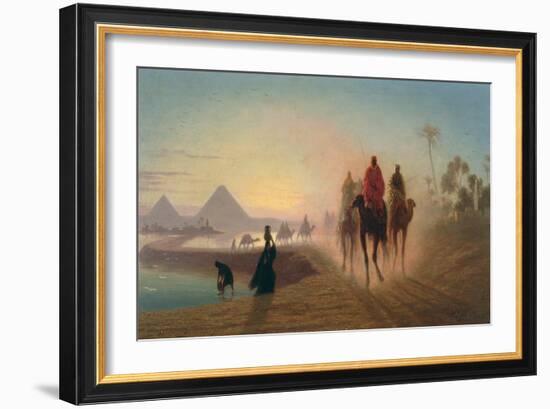 The Road to the Pyramids-Charles Theodore Frere-Framed Giclee Print