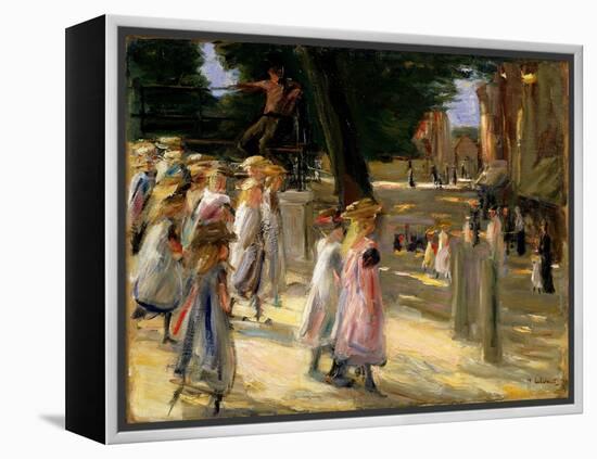 The Road to the School at Edam, 19th or Early 20th Century-Max Liebermann-Framed Premier Image Canvas