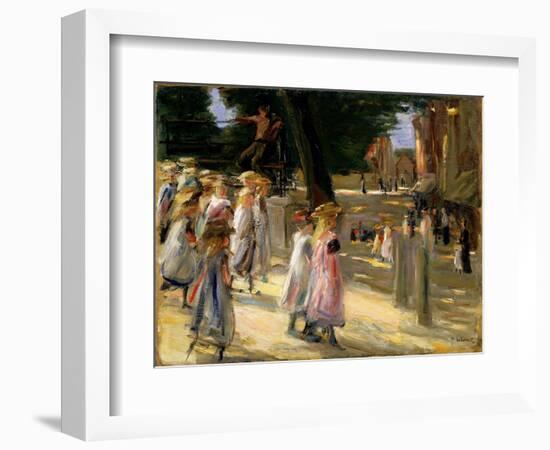 The Road to the School at Edam, 19th or Early 20th Century-Max Liebermann-Framed Giclee Print