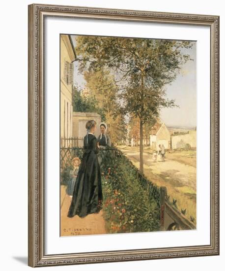 The Road to Versailles-Camille Pissarro-Framed Premium Giclee Print