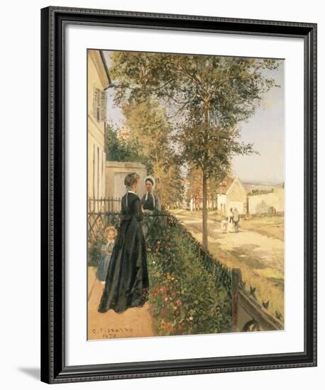 The Road to Versailles-Camille Pissarro-Framed Premium Giclee Print