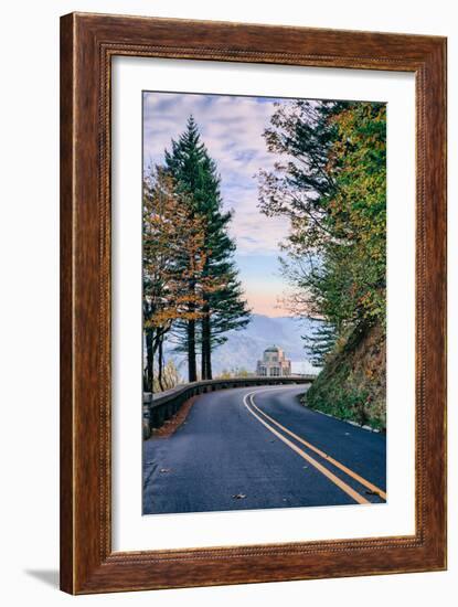 The Road to Vista House, Columbia River Gorge, Oregon-Vincent James-Framed Photographic Print