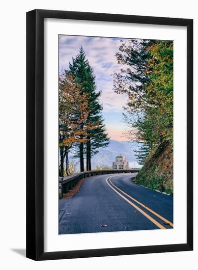 The Road to Vista House, Columbia River Gorge, Oregon-Vincent James-Framed Photographic Print