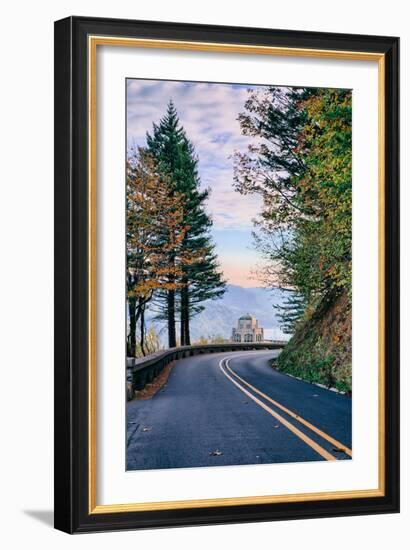 The Road to Vista House, Columbia River Gorge, Oregon-Vincent James-Framed Photographic Print