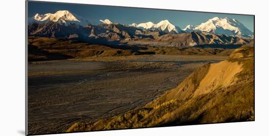 The road up to Polychome Pass, Denali National Park, Alaska-null-Mounted Photographic Print