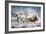 The Road-Winter, 1853-Currier & Ives-Framed Giclee Print