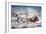 The Road-Winter, 1853-Currier & Ives-Framed Giclee Print