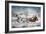 The Road-Winter, 1853-Currier & Ives-Framed Giclee Print