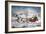 The Road-Winter, 1853-Currier & Ives-Framed Giclee Print