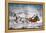 The Road-Winter, 1853-Currier & Ives-Framed Premier Image Canvas