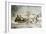 The Road, Winter, 1853-Currier & Ives-Framed Giclee Print