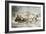 The Road, Winter, 1853-Currier & Ives-Framed Giclee Print