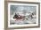 The Road - Winter (Currier and His 2nd Wife, Laura Ormsbee, 1843)-Currier & Ives-Framed Giclee Print