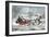 The Road - Winter (Currier and His 2nd Wife, Laura Ormsbee, 1843)-Currier & Ives-Framed Giclee Print