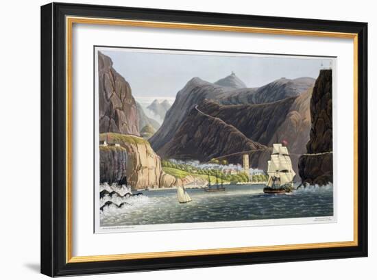 The Roads, St Helena, 1815-Robert Havell-Framed Giclee Print