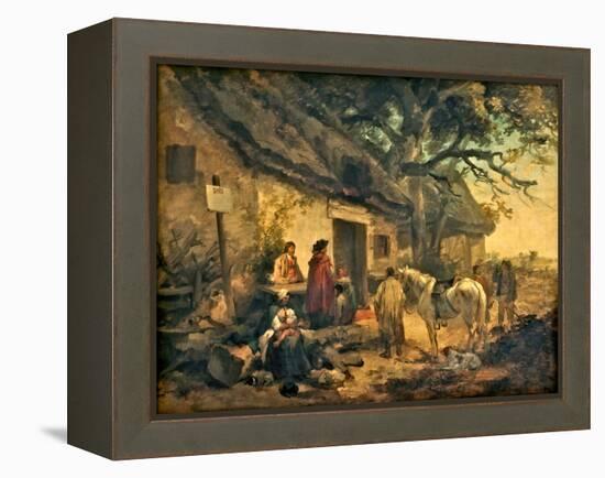 The Roadside Inn, 1790 (Oil on Canvas)-George Morland-Framed Premier Image Canvas