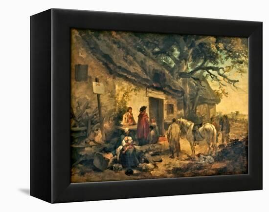 The Roadside Inn, 1790 (Oil on Canvas)-George Morland-Framed Premier Image Canvas