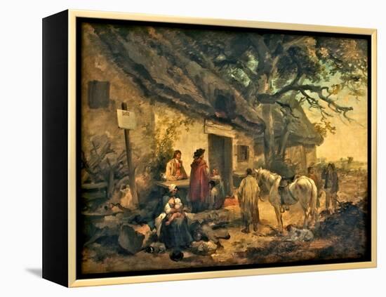 The Roadside Inn, 1790 (Oil on Canvas)-George Morland-Framed Premier Image Canvas