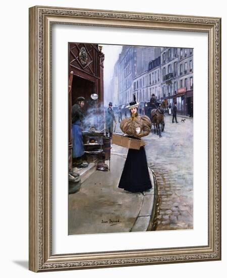 The Roasted Chestnut Seller-Jean Béraud-Framed Giclee Print