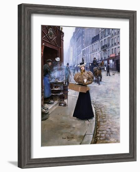 The Roasted Chestnut Seller-Jean Béraud-Framed Giclee Print