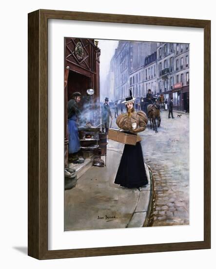 The Roasted Chestnut Seller-Jean Béraud-Framed Giclee Print