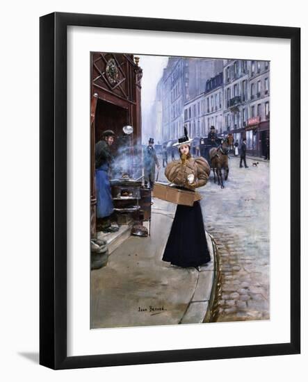 The Roasted Chestnut Seller-Jean Béraud-Framed Giclee Print