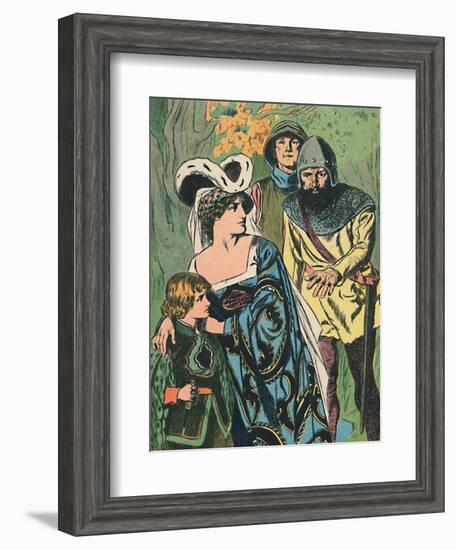 'The Robbers Discover Queen Margaret and the Prince', c1907-Unknown-Framed Giclee Print