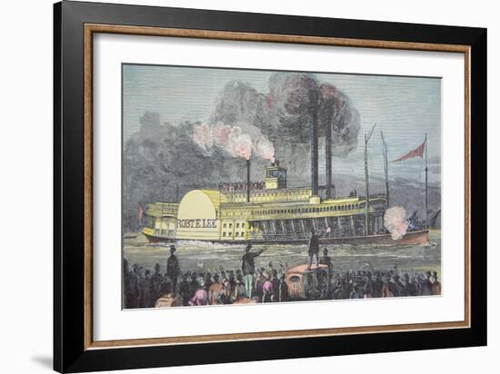 The 'Robert E. Lee', C.1870 (Coloured Engraving)-American-Framed Giclee Print