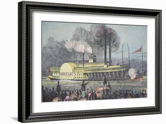 The 'Robert E. Lee', C.1870 (Coloured Engraving)-American-Framed Giclee Print