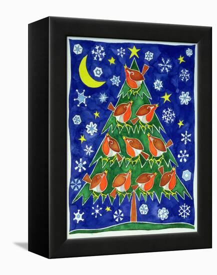 The Robin's Chorus-Cathy Baxter-Framed Premier Image Canvas