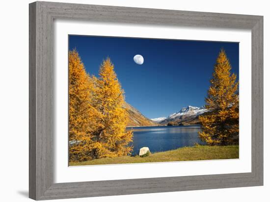 The Rock And The Moon-Philippe Sainte-Laudy-Framed Photographic Print