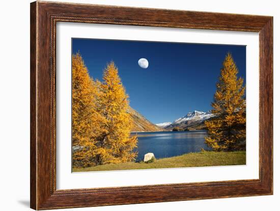 The Rock And The Moon-Philippe Sainte-Laudy-Framed Photographic Print