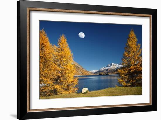 The Rock And The Moon-Philippe Sainte-Laudy-Framed Photographic Print